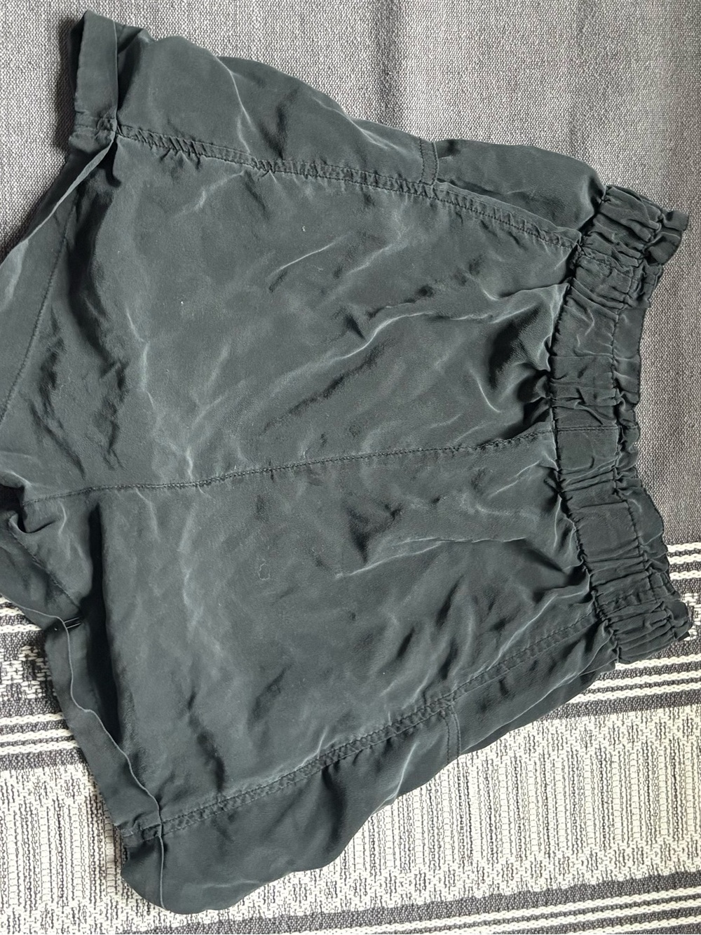 Wilfred Black Elastic-Waist Athletic Shorts